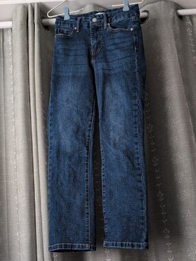 Women’s Dark Blue Cropped Straight Jeans